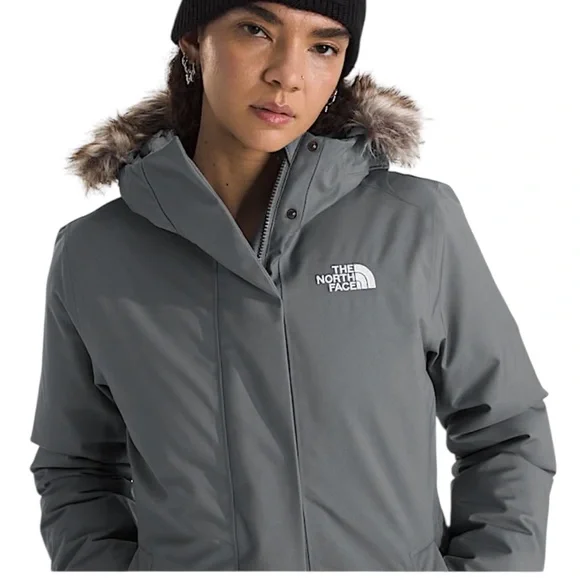 The North Face Women's XL Arctic Parka charcoal gray - Picture 4 of 13